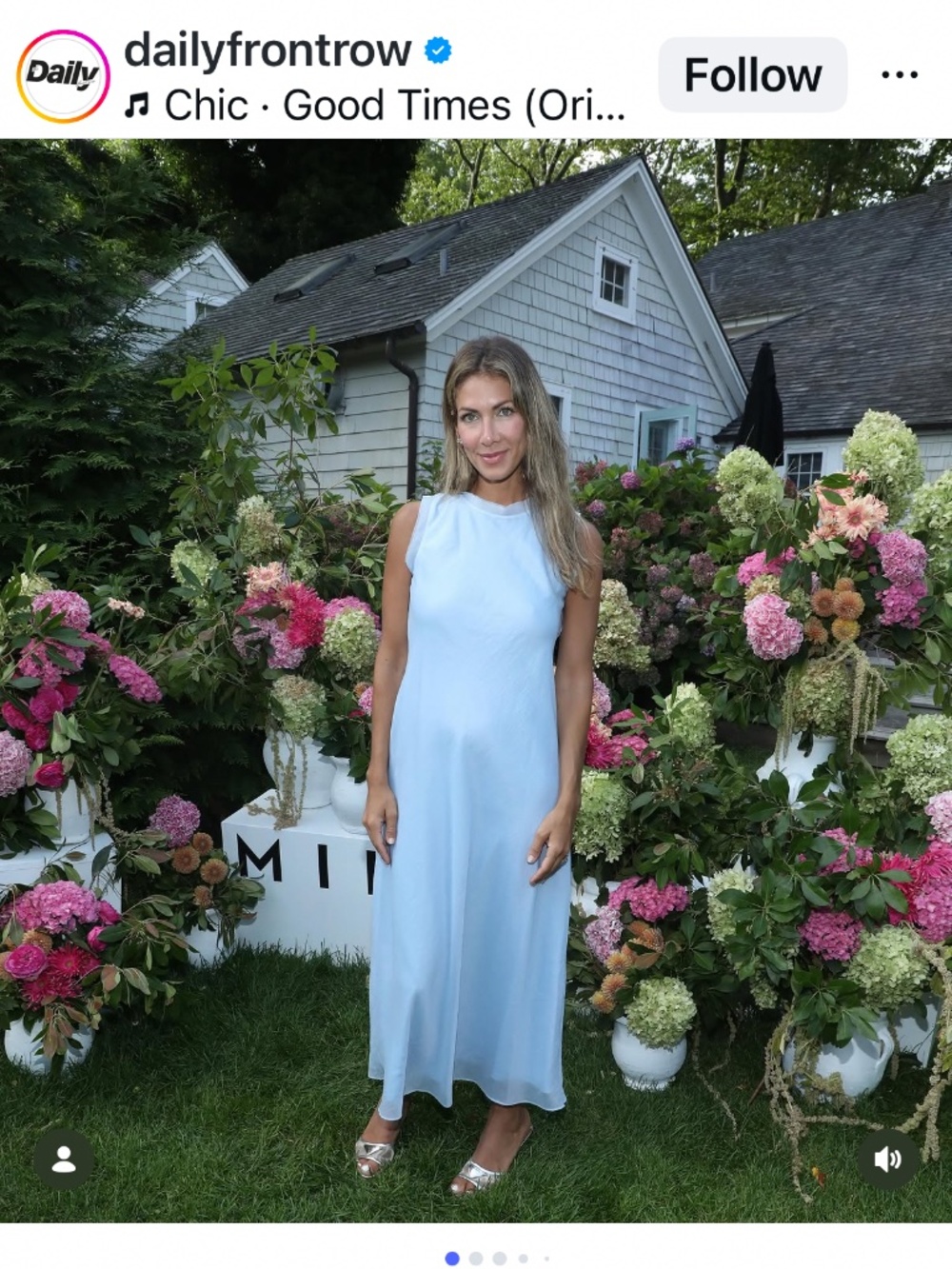 NEW: Milly Linda MIDI blue dress